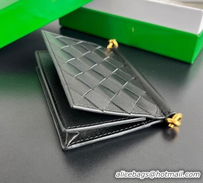 Market Sells Bottega Veneta Solstice Business Card Case in Intrecciato Leather 810596 Black 2025