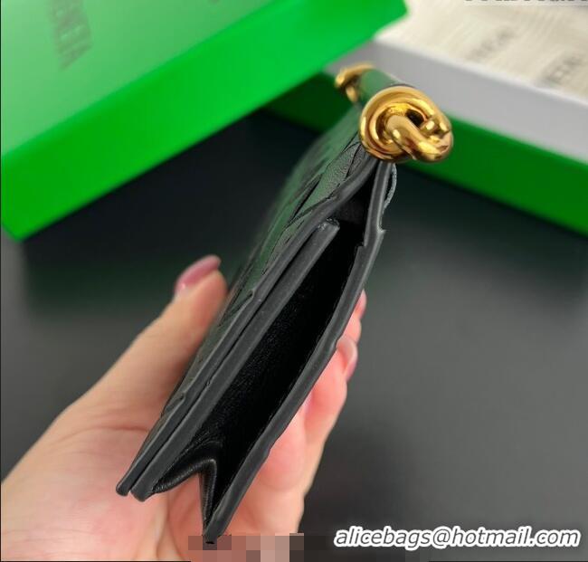 Market Sells Bottega Veneta Solstice Business Card Case in Intrecciato Leather 810596 Black 2025