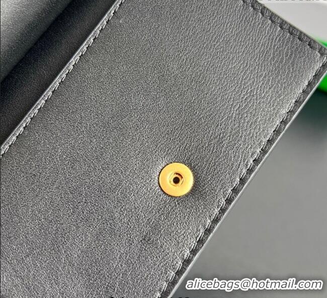 Market Sells Bottega Veneta Solstice Business Card Case in Intrecciato Leather 810596 Black 2025