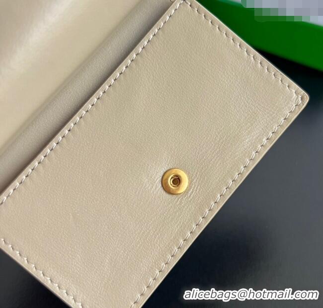 Inexpensive Bottega Veneta Solstice Business Card Case in Intrecciato Leather 810596 Beige 2025