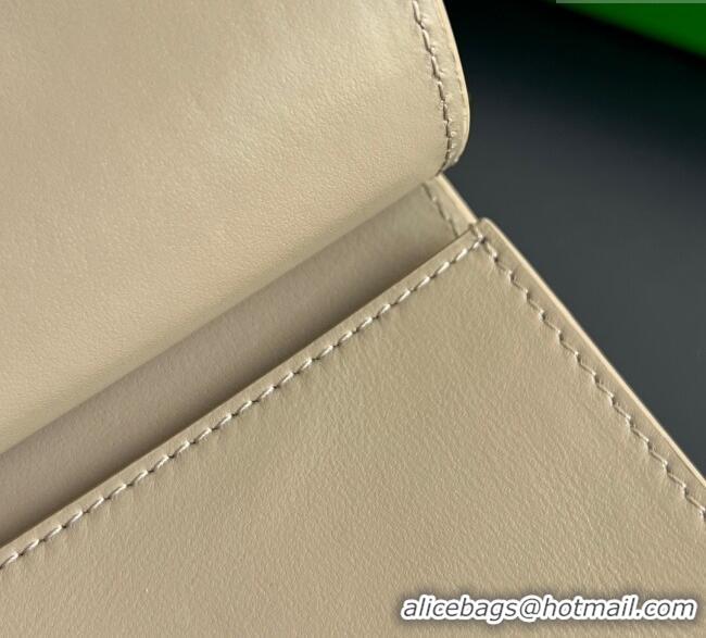 Inexpensive Bottega Veneta Solstice Business Card Case in Intrecciato Leather 810596 Beige 2025
