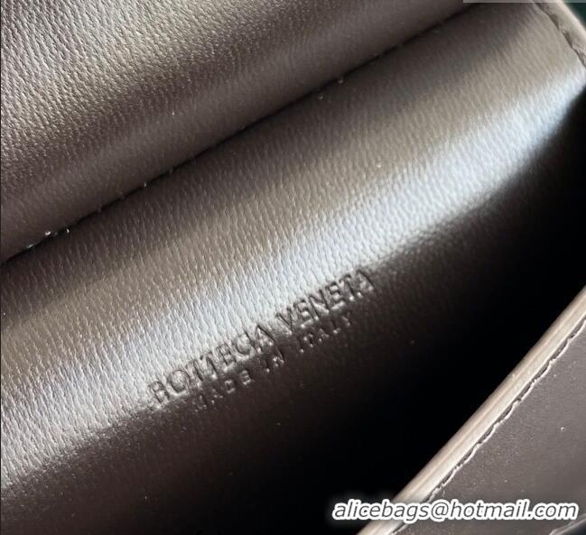 New Cheap Bottega Veneta Solstice Business Card Case in Intrecciato Leather 810596 Fondant Brown 2025