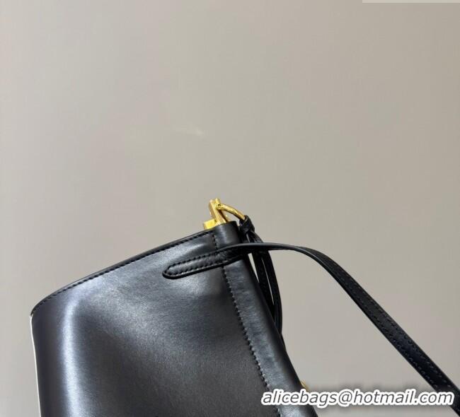 Grade Quality Alaia Le Click Medium Shoulder Bag in Calf Leather 20258821 Black 2025