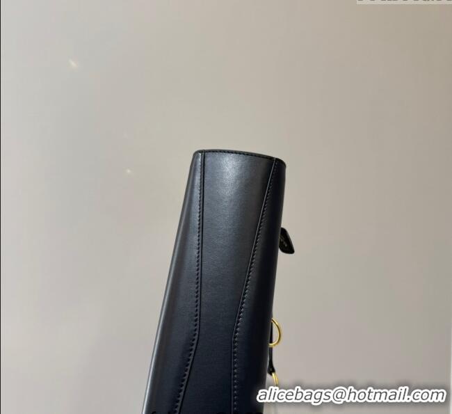 Grade Quality Alaia Le Click Medium Shoulder Bag in Calf Leather 20258821 Black 2025