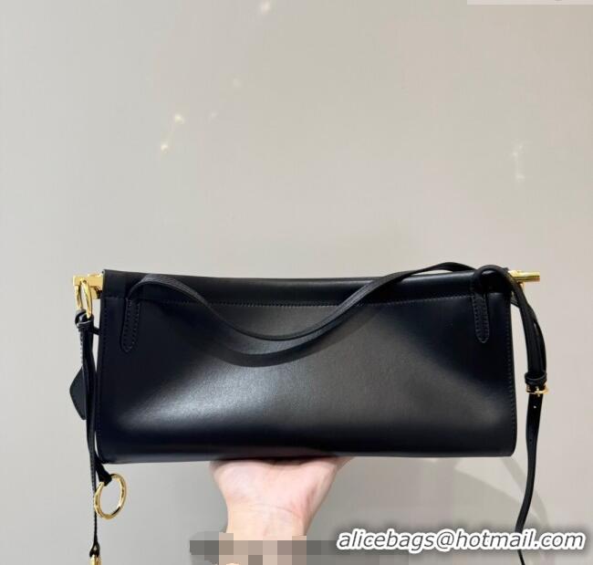 Grade Quality Alaia Le Click Medium Shoulder Bag in Calf Leather 20258821 Black 2025