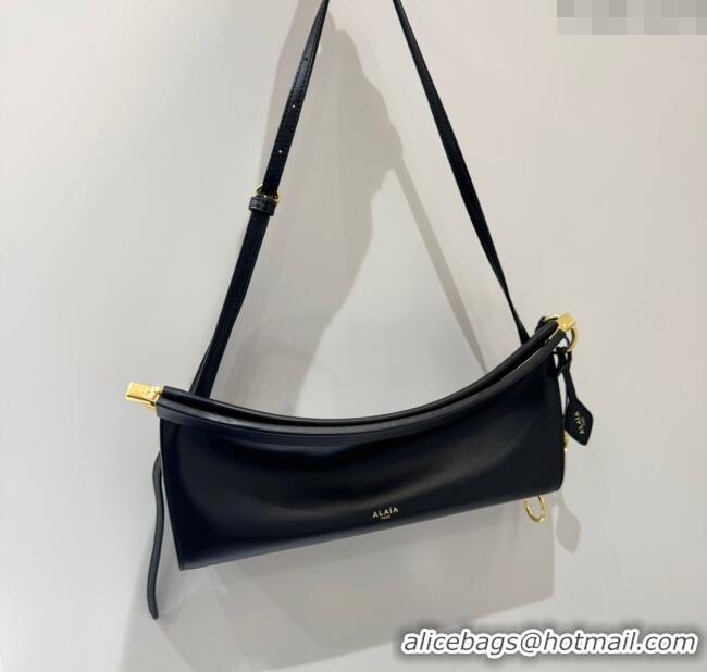 Grade Quality Alaia Le Click Medium Shoulder Bag in Calf Leather 20258821 Black 2025