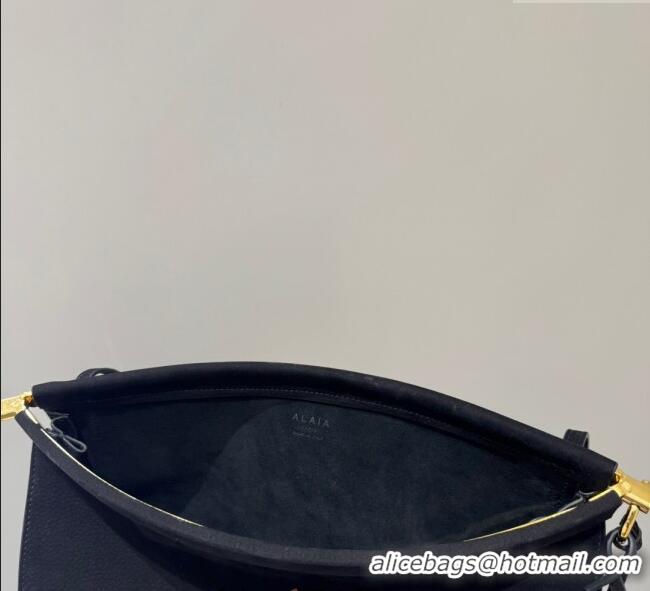 Big Discount Alaia Le Click Medium Shoulder Bag in Suede 20258821 Black 2025