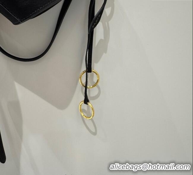 Big Discount Alaia Le Click Medium Shoulder Bag in Suede 20258821 Black 2025