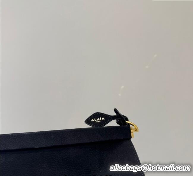 Big Discount Alaia Le Click Medium Shoulder Bag in Suede 20258821 Black 2025