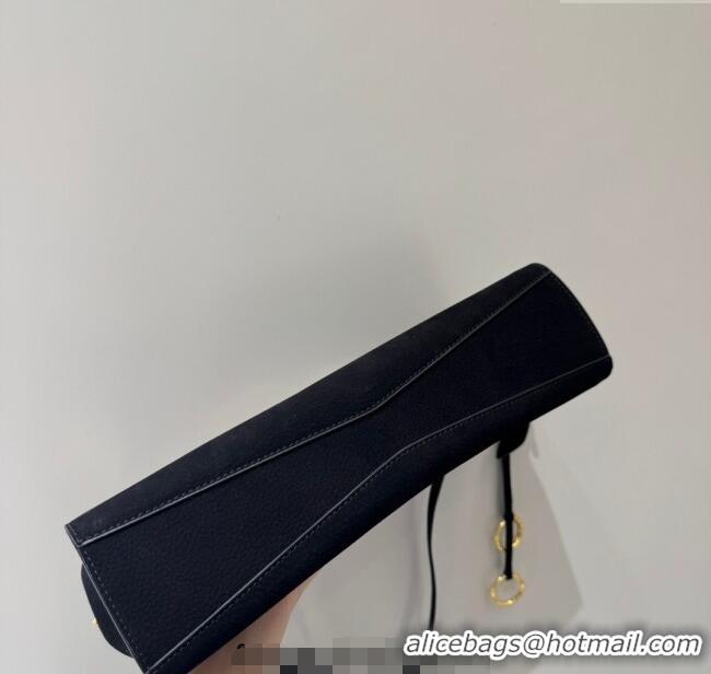 Big Discount Alaia Le Click Medium Shoulder Bag in Suede 20258821 Black 2025