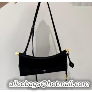 Good Quality Alaia Le Click Small Shoulder Bag in Suede 20258822 Black 2025