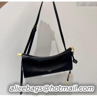 Unique Grade Alaia Le Click Small Shoulder Bag in Calf Leather 20258822 Black 2025