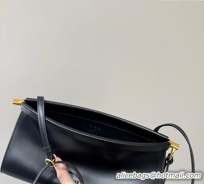 Unique Grade Alaia Le Click Small Shoulder Bag in Calf Leather 20258822 Black 2025