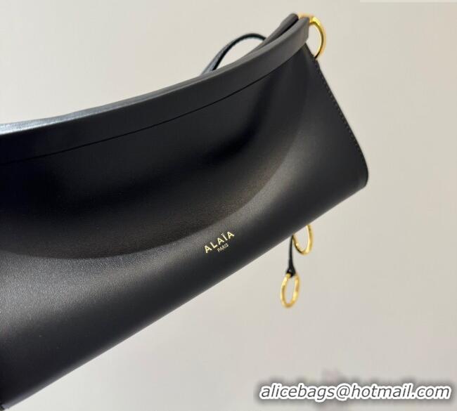 Unique Grade Alaia Le Click Small Shoulder Bag in Calf Leather 20258822 Black 2025