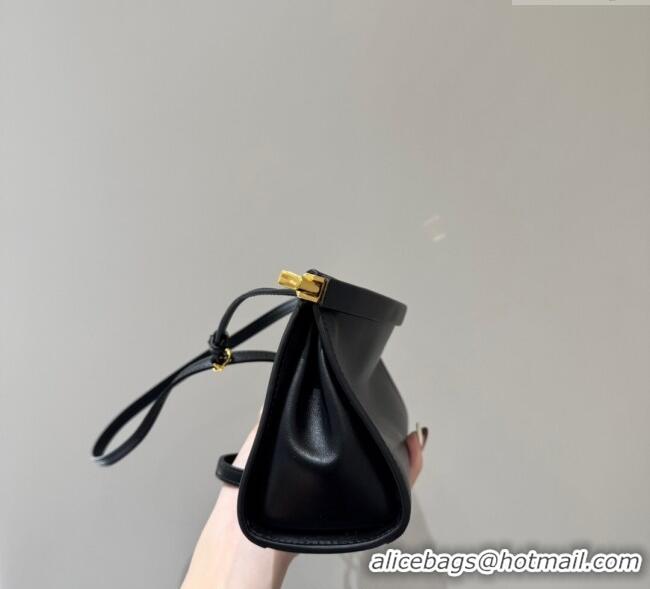 Unique Grade Alaia Le Click Small Shoulder Bag in Calf Leather 20258822 Black 2025