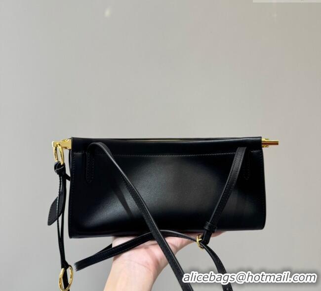 Unique Grade Alaia Le Click Small Shoulder Bag in Calf Leather 20258822 Black 2025