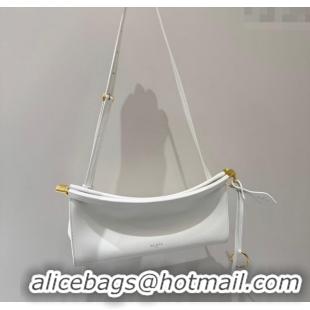 Famous Brand Alaia Le Click Small Shoulder Bag in Calf Leather 20258822 White 2025