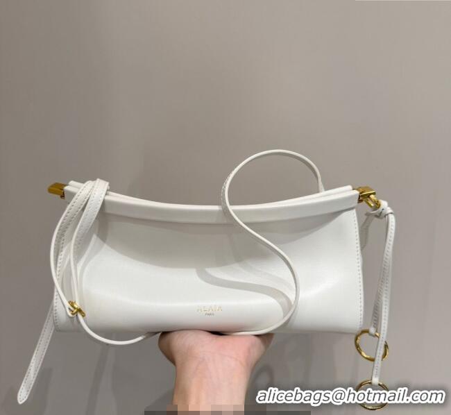 Famous Brand Alaia Le Click Small Shoulder Bag in Calf Leather 20258822 White 2025