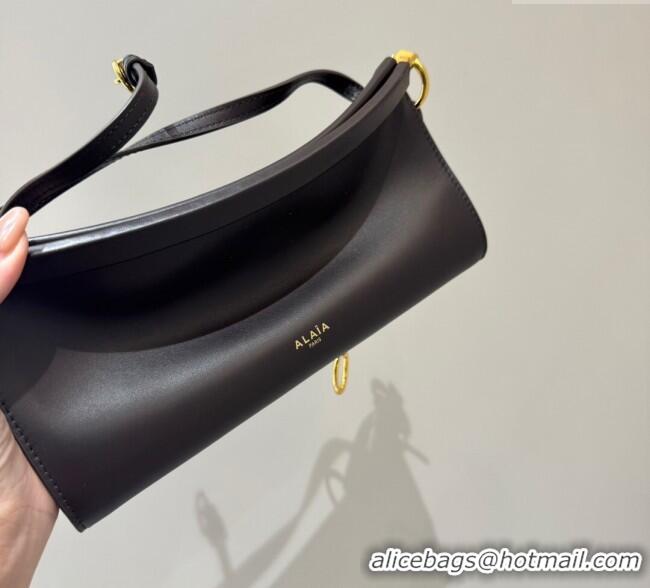 Super Quality Alaia Le Click Small Shoulder Bag in Calf Leather 20258822 Brown 2025