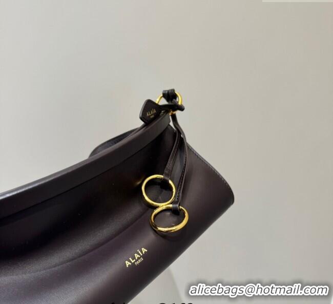 Super Quality Alaia Le Click Small Shoulder Bag in Calf Leather 20258822 Brown 2025