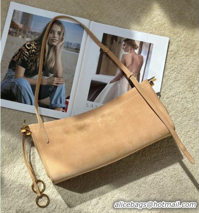Affordable Price Alaia Le Click Medium Shoulder Bag in Grained Nubuck Leather 998054M Beige 2025