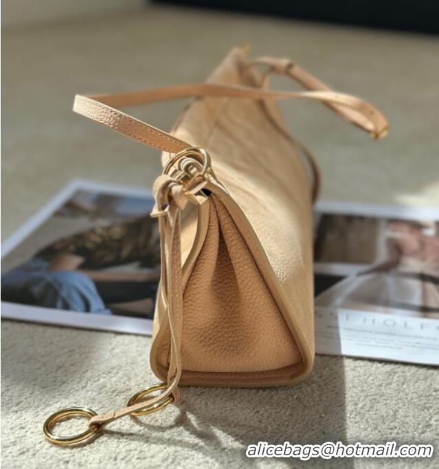 Affordable Price Alaia Le Click Medium Shoulder Bag in Grained Nubuck Leather 998054M Beige 2025