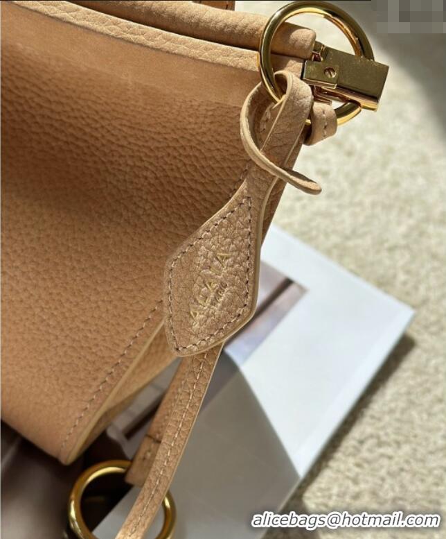 Affordable Price Alaia Le Click Medium Shoulder Bag in Grained Nubuck Leather 998054M Beige 2025
