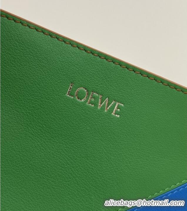 Promotional Loewe Medium Puzzle Fold Tote in Nappa Calfskin 20601 Brown/Green 2025