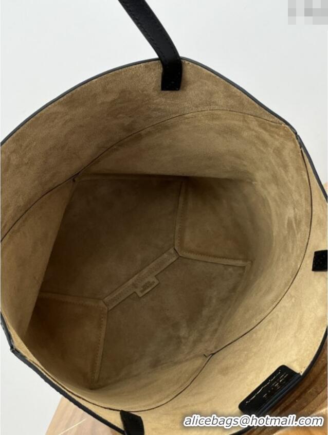 Buy Fashionable Loewe Medium Puzzle Fold Tote in Nappa Calfskin 20601 Black/Burgundy 2025