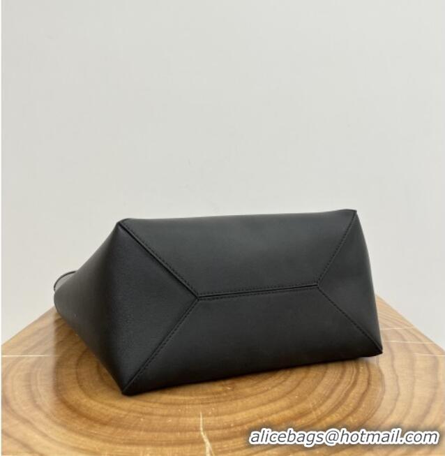 Buy Fashionable Loewe Medium Puzzle Fold Tote in Nappa Calfskin 20601 Black/Burgundy 2025