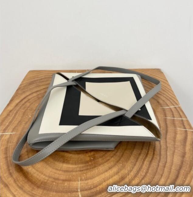 Big Discount Loewe Medium Puzzle Fold Tote in Nappa Calfskin 20601 Grey/White 2025