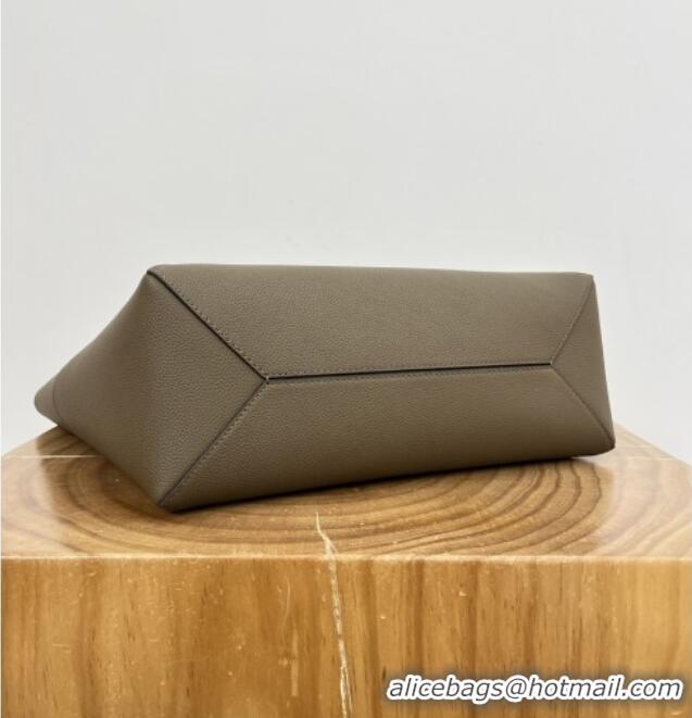 Luxury Discount Loewe Medium Horizontal Puzzle Fold Tote in Soft Grained Calfskin 20601 Taupe 2025