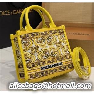 Affordable Price Dolce&Gabbana Embroidery Tote Bag DG120407 Yellow 2025