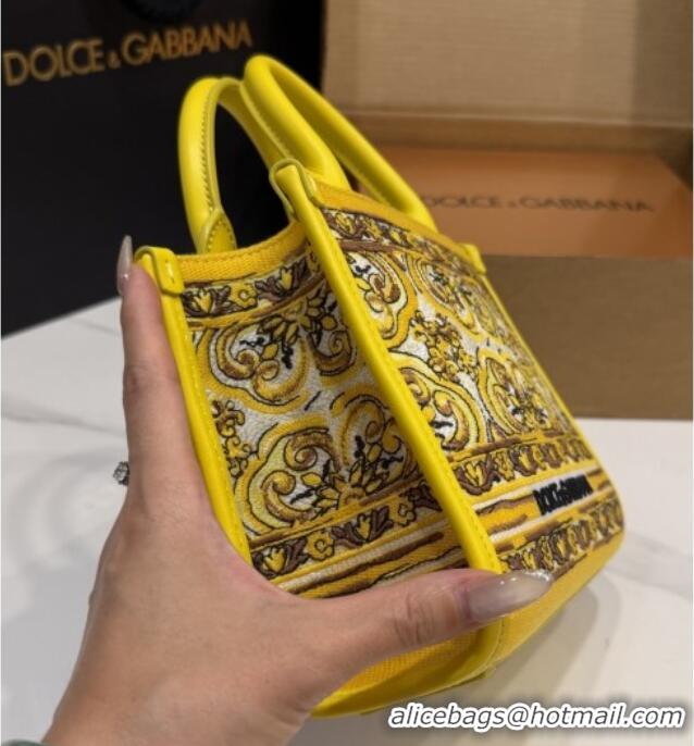 Affordable Price Dolce&Gabbana Embroidery Tote Bag DG120407 Yellow 2025