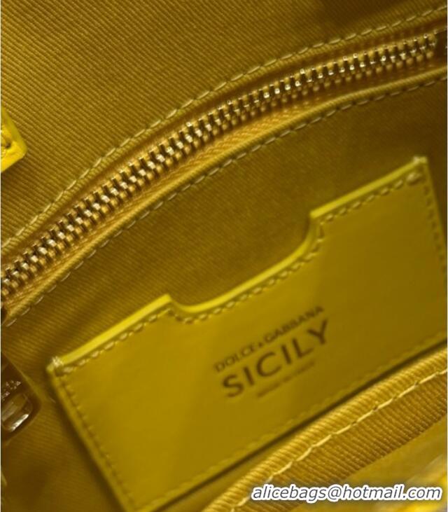 Affordable Price Dolce&Gabbana Embroidery Tote Bag DG120407 Yellow 2025