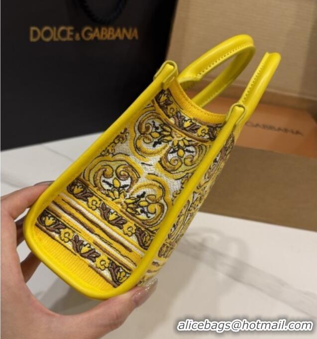 Affordable Price Dolce&Gabbana Embroidery Tote Bag DG120407 Yellow 2025