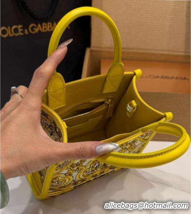 Affordable Price Dolce&Gabbana Embroidery Tote Bag DG120407 Yellow 2025