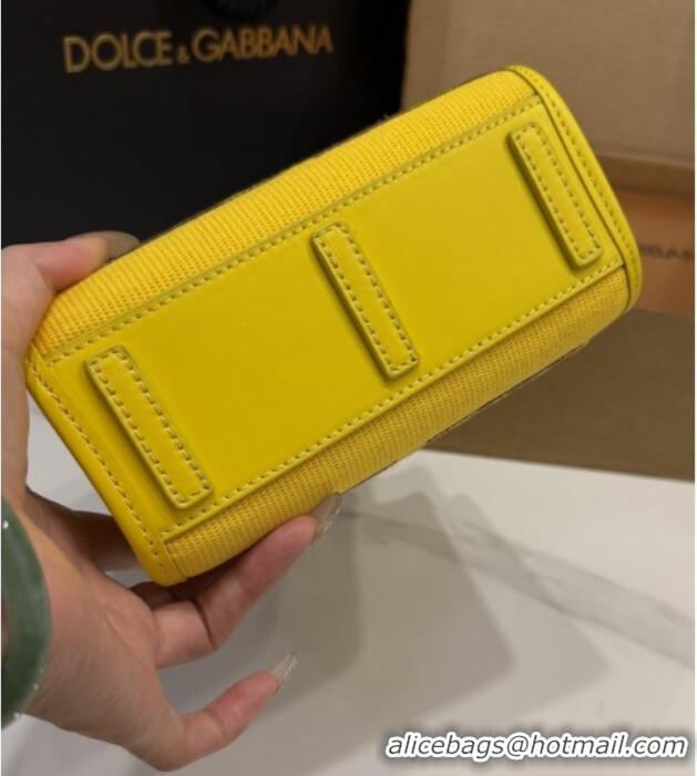 Affordable Price Dolce&Gabbana Embroidery Tote Bag DG120407 Yellow 2025
