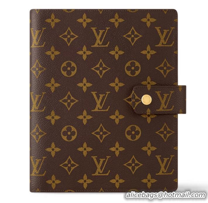Luxury Cheap Louis Vuitton Monogram Canvas Large Ring Agenda Cover R20106