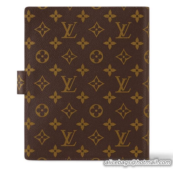 Luxury Cheap Louis Vuitton Monogram Canvas Large Ring Agenda Cover R20106