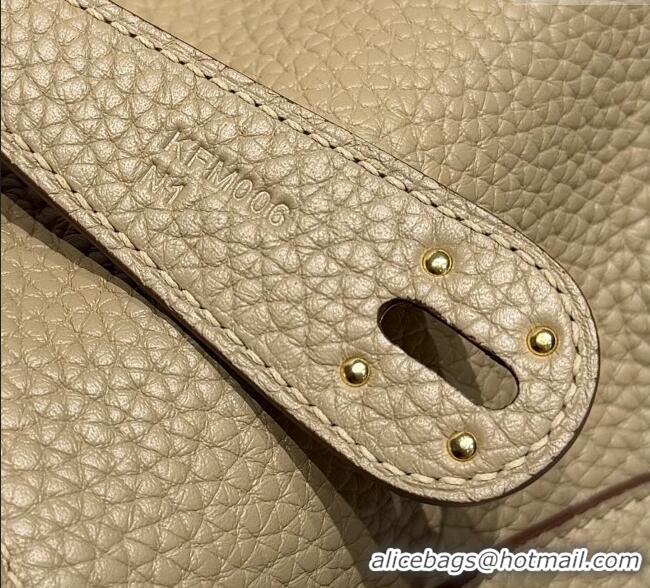 Buy Discount Grade Design Hermes Lindy Bag 26cm in Clemence Leather 2637 Coat Beige 2025 (Half Handmade)