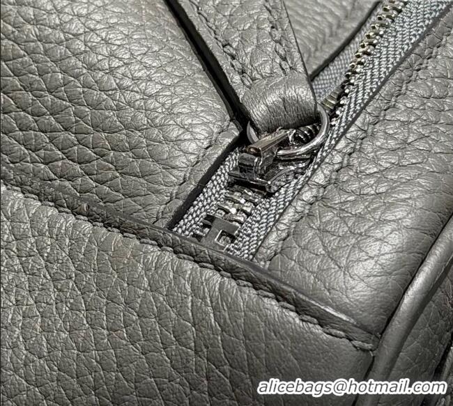 Super Quality Grade Design Hermes Lindy Bag 26cm in Clemence Leather 2637 Cloud Grey 2025 (Half Handmade)