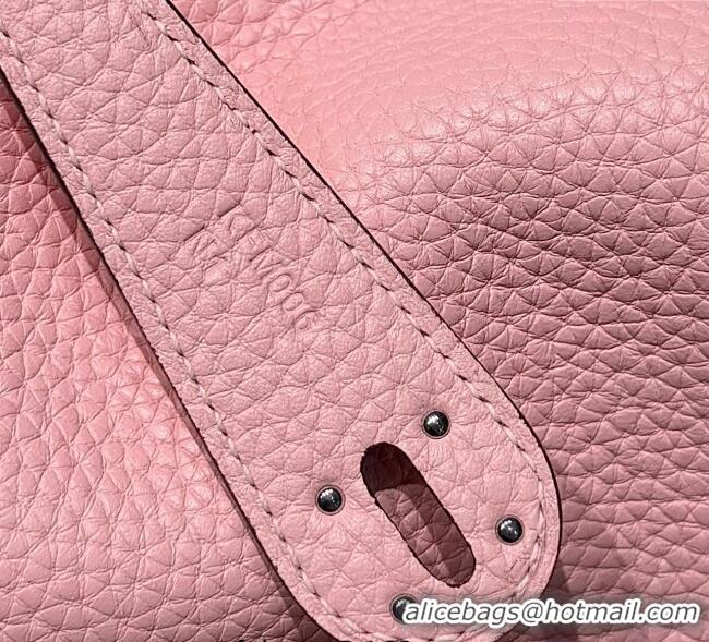 Grade Product Hermes Lindy Bag 26cm in Clemence Leather 2637 Cream Pink 2025 (Half Handmade)