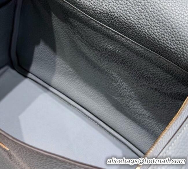 Best Price Hermes Lindy Bag 26cm in Clemence Leather 2637 Linen Blue/Gold 2025 (Half Handmade)