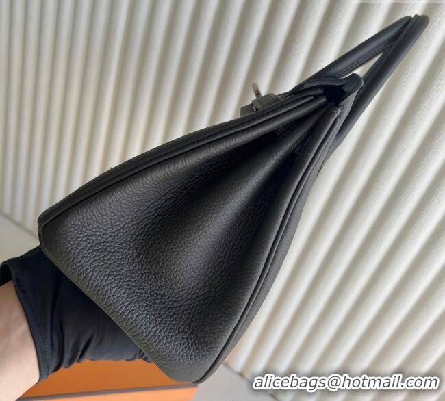 Top Design Hermes Birkin 25cm Bag in Togo Calfskin Leather HE25 Graphite Grey 2025 (Full Handmade)