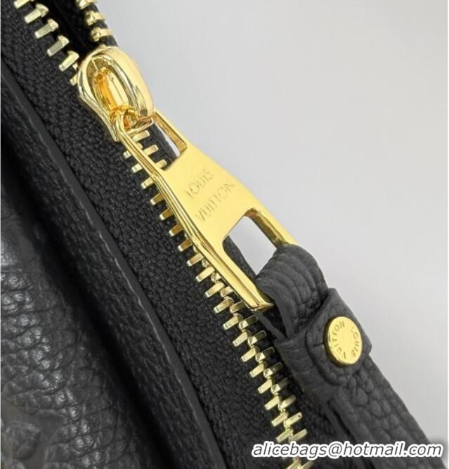 Top Design Louis Vuitton Card Holder Recto Verso Wallet in Black Monogram Empreinte Leather M69421 2025