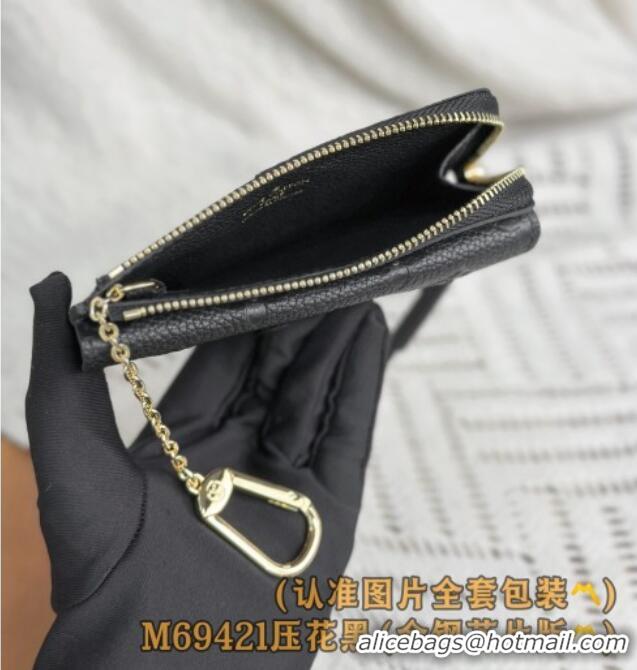 Top Design Louis Vuitton Card Holder Recto Verso Wallet in Black Monogram Empreinte Leather M69421 2025