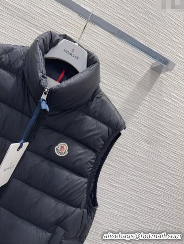 Best Price Moncler Down Vest M120304 Black 2025 (For Women and Men)