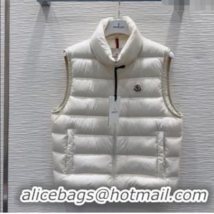 Best Price Moncler Down Vest M120305 White 2025 (For Women and Men)