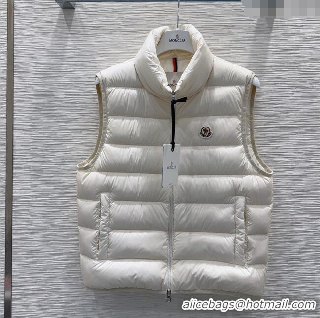 Best Price Moncler Down Vest M120305 White 2025 (For Women and Men)